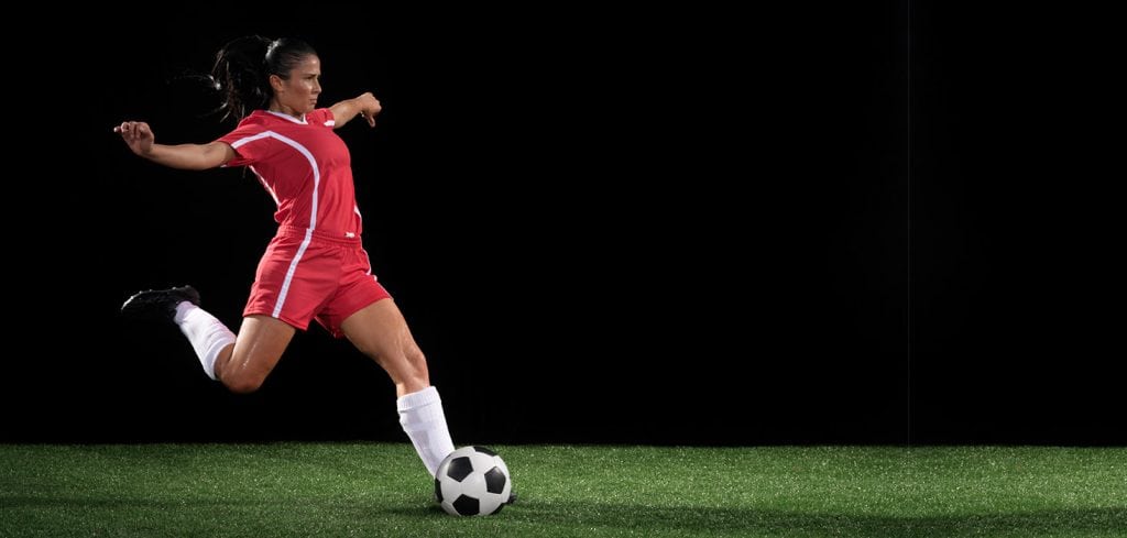 Female football player