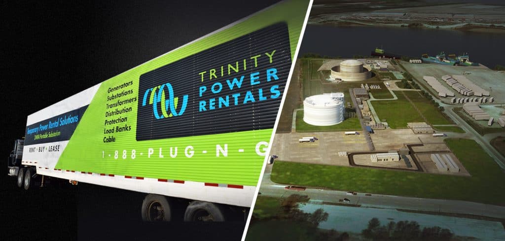 Trinity Power truck banner photo collage