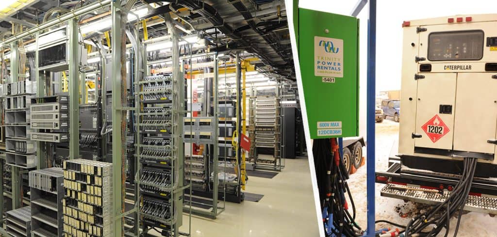 Temporary power station