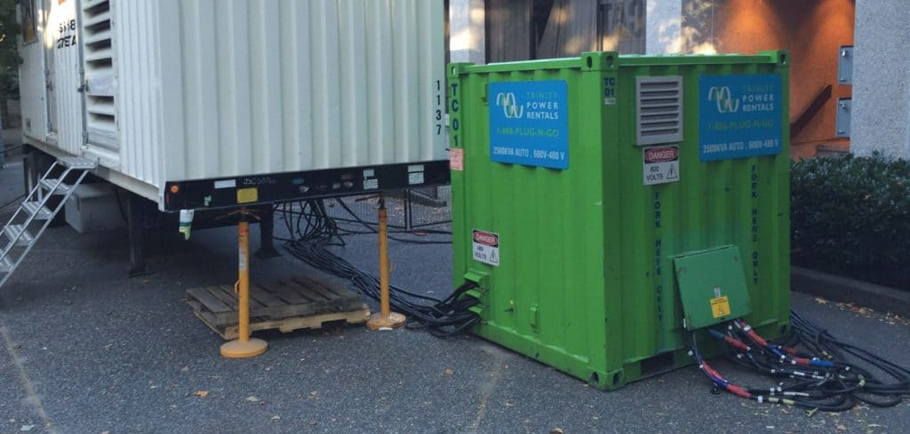 Electrical equipment on the street