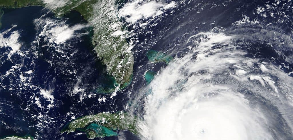 Hurricane Irma approaching Florida