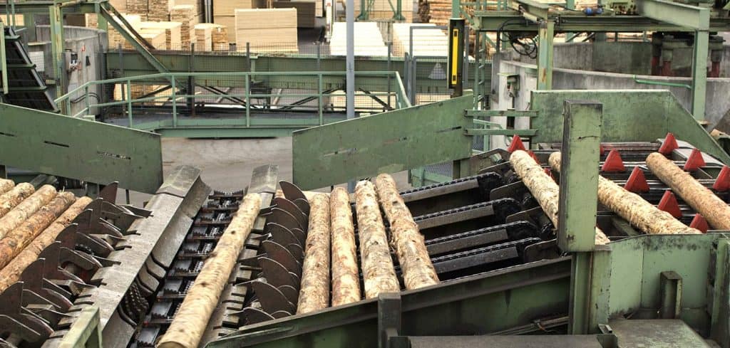 Lumber at a sawmill