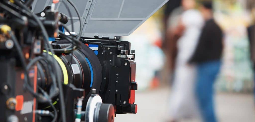 Video camera on set