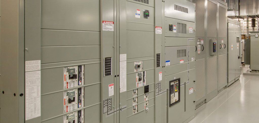 An electrical room