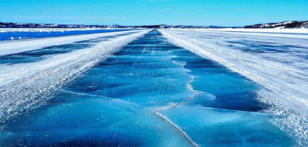 Ice road in NWT