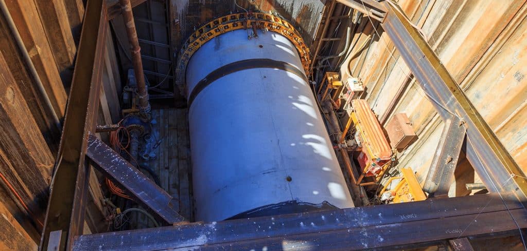 Microtunneling boring machine.