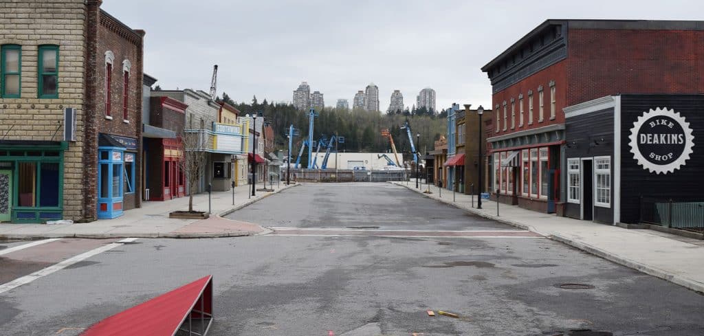 An image of a film set.