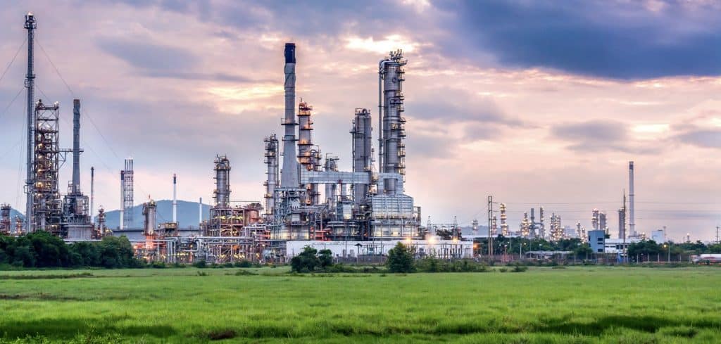 An oil @ gas facility